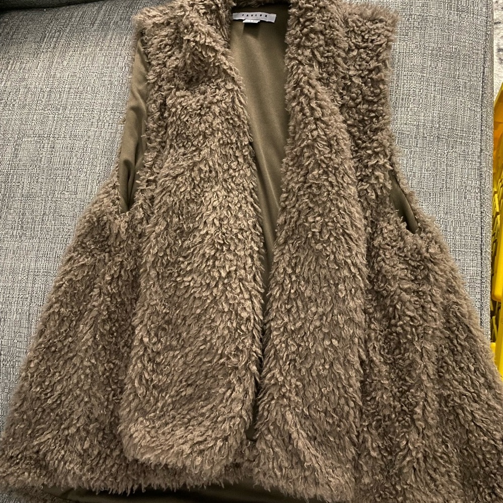 FAVLUX Plush Tan Vest